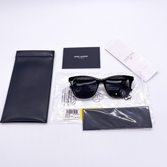 NEW SAINT LAURENT SL587/K 001 CAT EYE SUNGLASSES SAINT LAURENT SL 587K SL 587 - Picture 2 of 10